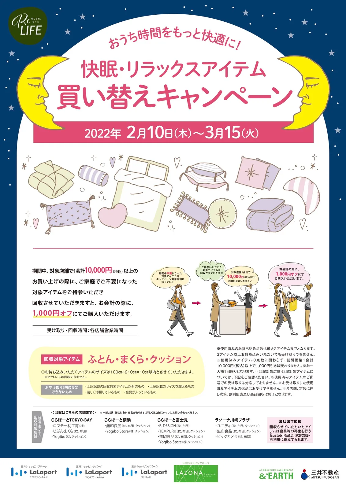 快眠・リラックスアイテム買い替えキャンペーンの概要